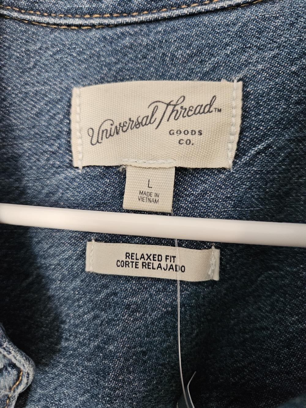 Relaxed Denim Shirt - Medium Wash - Picture 11 of 15